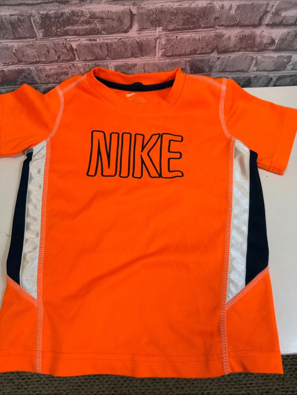 Boy's Nike Kids Orange and Navy Shorts Set